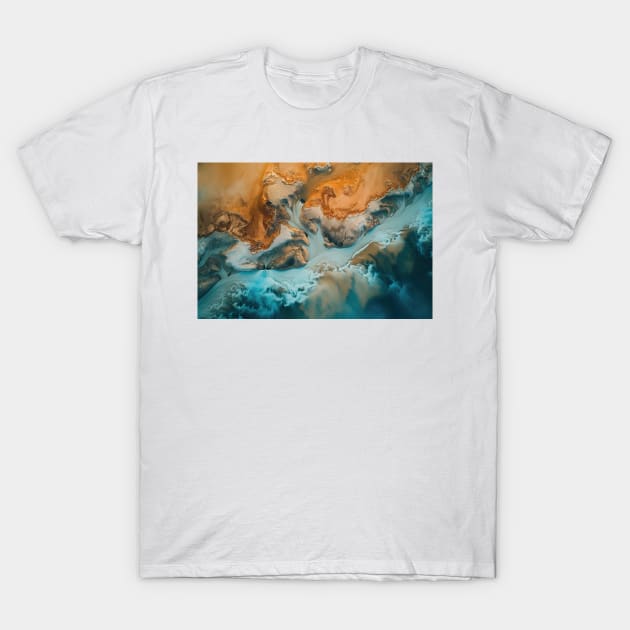 Iceland from above - Aerial Landscape Photography T-Shirt by regnumsaturni